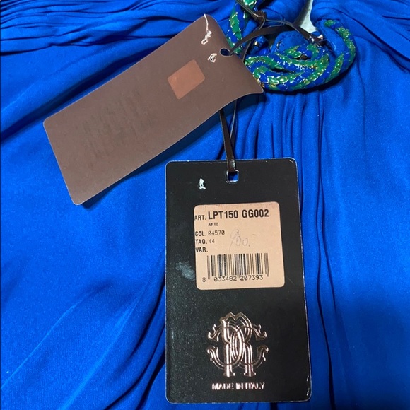 Roberto Cavalli Halter Dress with V Neckline - Picture 3 of 5